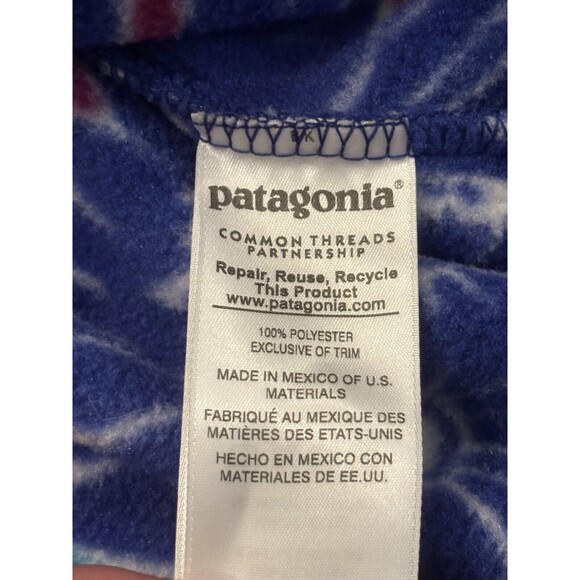 Patagonia Synchilla Snap-T Womens Small Moon Owl Harvest Moon Blue Fall 2016 - Picture 7 of 8